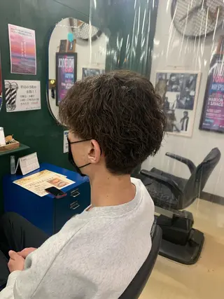 ミディアム メンズ lil所属・月館 怜奈のヘアスタイル