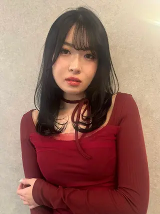 セミロング カラー Nishimura Amiのヘアスタイル