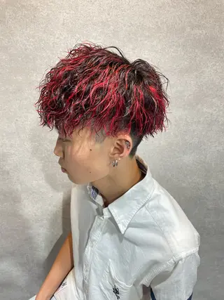 カラー 女子ウケNo.1メン ズヘアー流行先端🌈のヘアスタイル