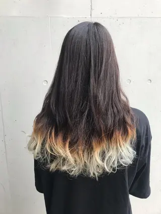 ロング カラー 一ノ瀬 蘭のヘアスタイル