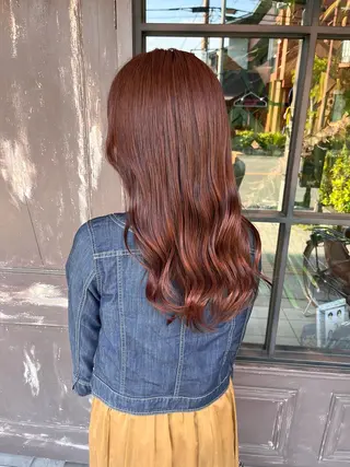 ロング カラー 川越 輝梨奈のヘアスタイル