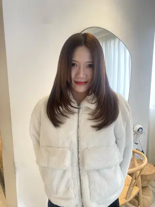 ロング knock所属・knock　國友 華乃のヘアスタイル