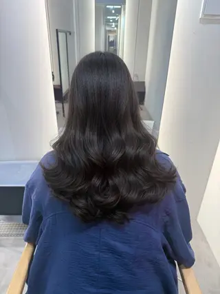 ロング カラー パーマ 韓国ヘア/韓国風 パーマ/kazueのヘアスタイル
