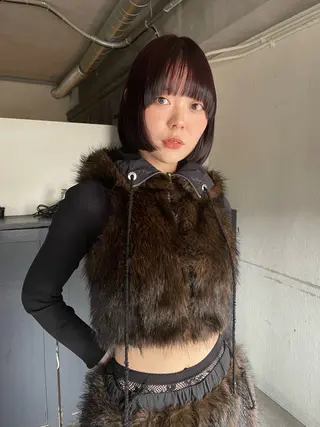 ミディアム カラー 安部佑哉/ハイトーン /レイヤー/ブリーチのヘアスタイル