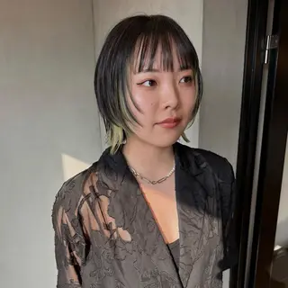 ショート ベージュカラー/長岡 レイヤーカット/コウのヘアスタイル