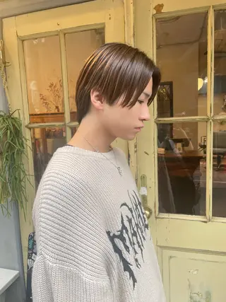 メンズ KURIA‪‪*⋆ஐ ブリーチ/韓国ヘアのヘアスタイル