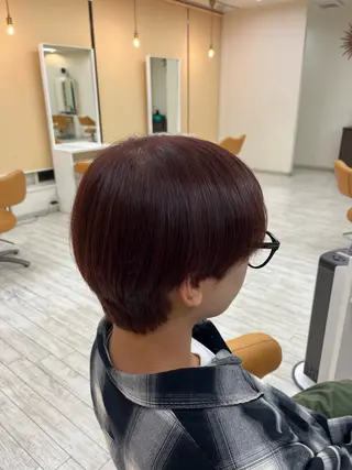 ショート カラー メンズ エマディライト弥富店所属・西山 月鈴のヘアスタイル