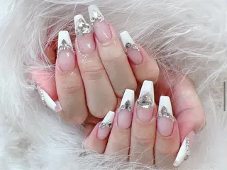 ネイル ネイルサロンAiri 長さ出し·シンプルのネイルデザイン