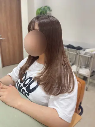 ロング カラー トゥサリ/ 海外ヘア/レイヤーのヘアスタイル