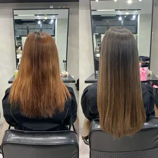 セミロング カラー ヘアアレンジ ar+ ❤︎ maiのヘアスタイル