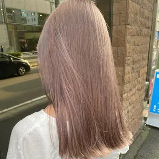 ミディアム ハイトーン/ ボブ 中村麟のヘアスタイル