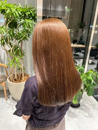 ロング カラー 風香🪼レイヤー カット/艶カラーのヘアスタイル