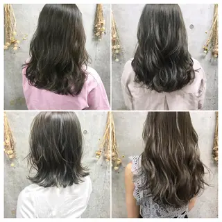 セミロング カラー ヘアアレンジ clan所属・Satsuki ✂︎♡のヘアスタイル