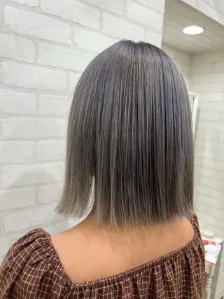 ミディアム カラー 笹江 瑞穂のヘアスタイル