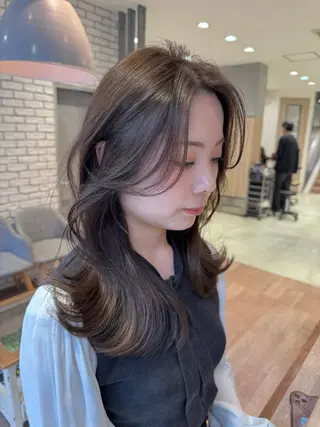 セミロング 映える顔まわり/前髪 特化 💗 ユキマのヘアスタイル