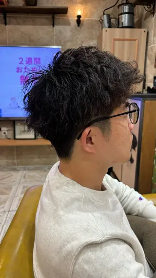 パーマ メンズ 松田 唯叶のヘアスタイル