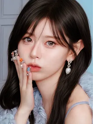 ロング カラー 前髪/顔周り❣️ 縮毛矯正/おばかんのヘアスタイル