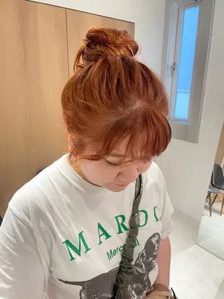 ロング カラー mei｜顔まわり ×透明感カラーのヘアスタイル