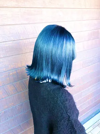 ミディアム カラー 太白区白髪ぼかし/ ボブカット/千葉達人のヘアスタイル