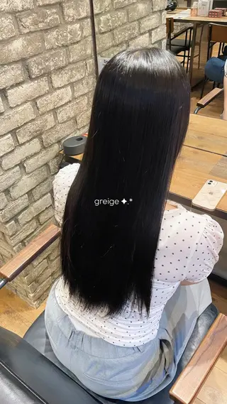 ロング カラー おくにし はなのヘアスタイル