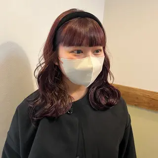 セミロング casi所属・ボブパーマ🥣KON コンナツミのヘアスタイル