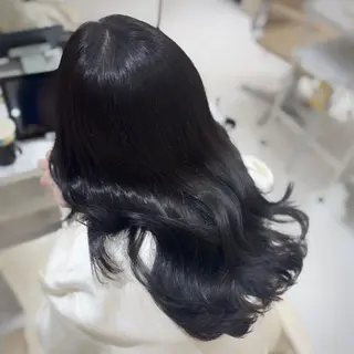 セミロング カラー りほ/顔周りカット/ レイヤーカットのヘアスタイル