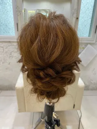 セミロング カラー ヘアアレンジ マツエク・マツパ アイブロウ Noah's　Ark所属・透明感カラー🫧ヘア セット🫧松本菜月の眉毛・アイブロウイメージ