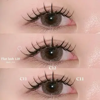 マツエク・マツパ 肌に馴染むハイトーン /ミルクティーカラーのヘアスタイル