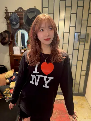 セミロング CHIHO💚羽エク /マツエクのヘアスタイル