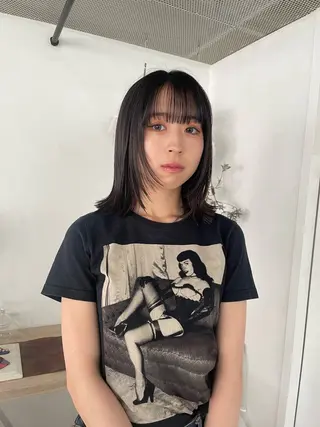 セミロング ボブ/レイヤー /河内温太のヘアスタイル