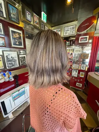 ミディアム カラー 👑派手髪/カット 👑ANRYのヘアスタイル