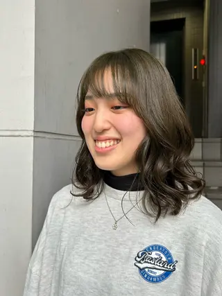 ミディアム カラー 横浜カラー/パーマ/ SAKI💫のヘアスタイル