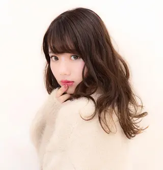 ロング カラー 映える顔周りカット ♥️韓国ヘア"ちぇるのヘアスタイル