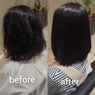 ミディアム パーマ 【髪質改善美容師】t occa茨木篠原健太のヘアスタイル