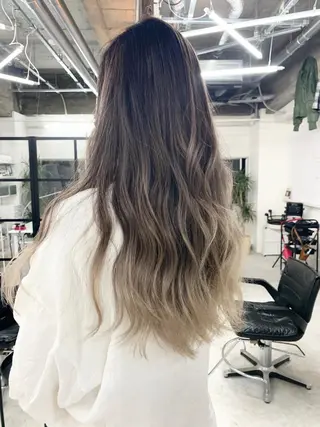 ロング カラー パーマ ヘアアレンジ メンズ キッズ ネイル マツエク・マツパ 架空〜KAQU〜所属・【clan】 NOGAMIのヘアスタイル