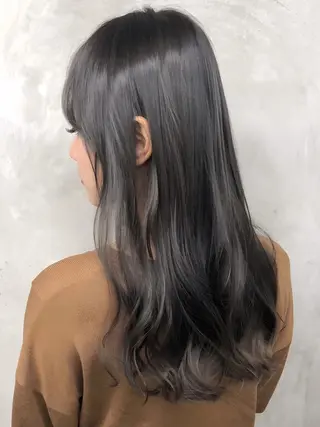 ロング カラー 韓国レイヤーカット要 暗透カラー📓吉祥寺のヘアスタイル