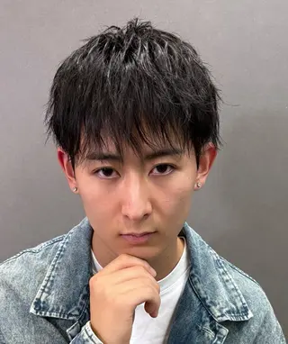 ショート パーマ メンズ 飛田 優のヘアスタイル