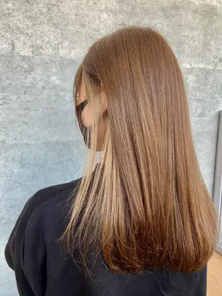 セミロング カラー パーマ ヘアアレンジ ✨髪質改善/透明感✨ 西野　陽のヘアスタイル