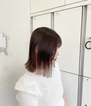 ミディアム カラー nanaka :のヘアスタイル