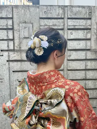 セミロング ヘアアレンジ ダブルカラー🦖 /髪質改善⚡️しおりのヘアスタイル