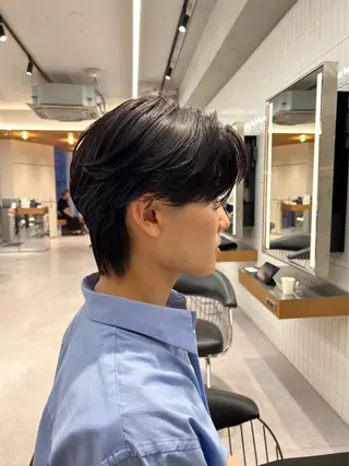 ショート nicoTOKYO 原宿所属・センターパート /メンズ/海野颯生のヘアスタイル