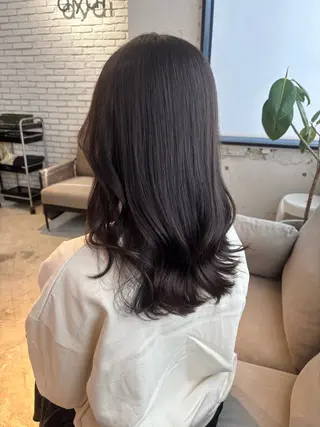 セミロング カラー Agnos青山/ yuuki🍒のヘアスタイル