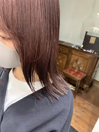 ミディアム カラー 木村 拓美のヘアスタイル