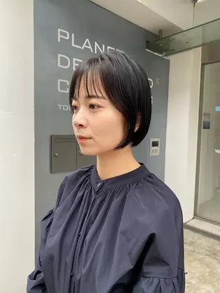 ショート カラー 艶カラー 🤍🫧/makoのヘアスタイル