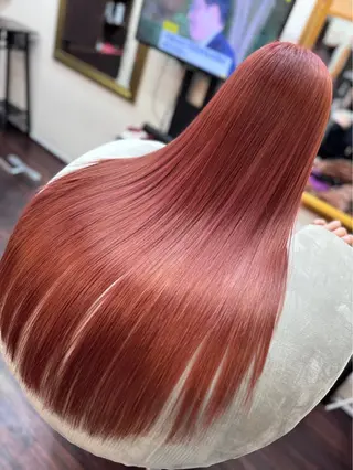 ロング カラー WiZ所属・艶髪カラー🤍 縮毛矯正🤍RINAのヘアスタイル