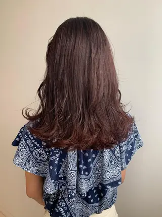 カラー nono/パーマ /顔まわりカット🐈のヘアスタイル