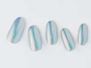 ネイル 💙🤍Tiary M🤍💙のネイルデザイン