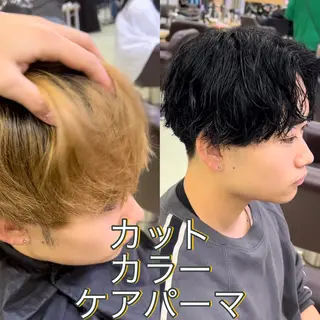 カラー パーマ メンズ メンズカット松戸/韓 国/メンズパーマ航太のヘアスタイル