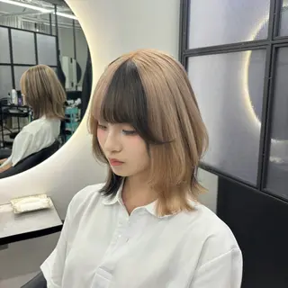 ミディアム カラー Ren. 🦋デザインカラーのヘアスタイル