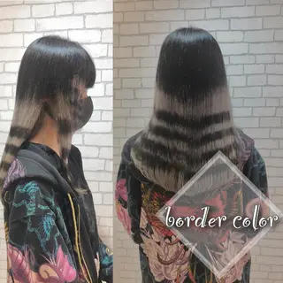 ロング カラー Re:st所属・Miyavi/カラー ショートボブのヘアスタイル